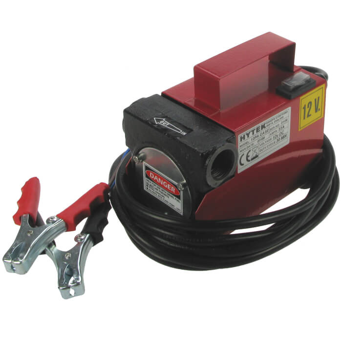 12V cased pump, 40L/min, switch 4 cable & clips